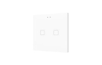 Zennio ZVITR2W Tecla RGB 2. PC-ABS Емкостный сенсорный переключатель с RGB-подсветкой, 2 кнопки, белый