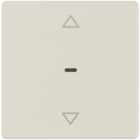 Berker 85245122 Кнопка для вставки жалюзи, радиошина KNX, Q.1/Q.3, белый, с эффектом бархата, цвет: Белый, оттенок: С эффектом бархата