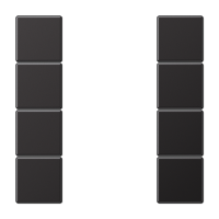 Jung AL 2504 TSA D Набор накладок 4 группы
