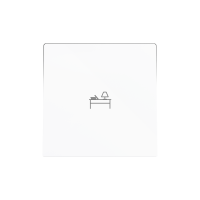 Zennio 830004209 ZS55, Защитная накладка на один переключатель 55x55 мм, Матовый белый, На заказ