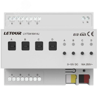 Letour LY/T0416414J Диммер, 4-канальный, 0-10В, 16А