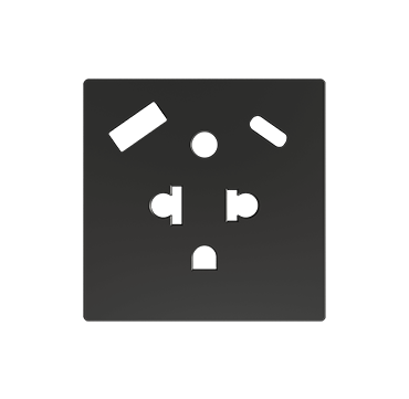 Zennio ZS55IEUA2US ZS55 — евро-американская розетка с USB C+A