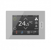 Zennio ZVIZ40S Сенсорная панель KNX Z40, емкостной ЖК дисплей 4.1” с фоновой подсветкой, цвет: серебряный