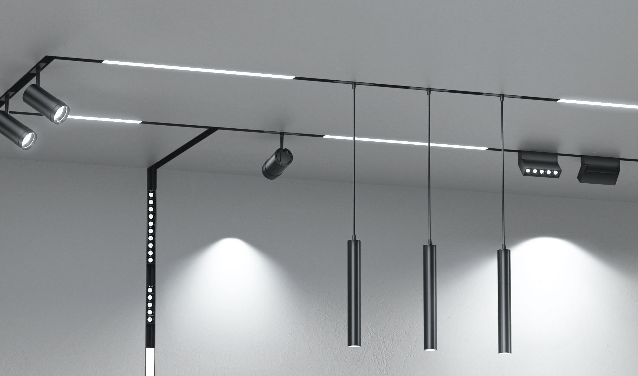 Yeelight YP-0060 Трековый светильник Yeelight Pro E20 магнитный, гриль большой, черный YP-0060