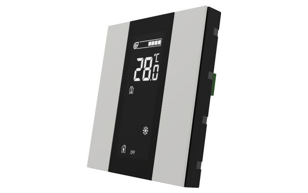 Interra ITR340-1203 iSwitch+ - 2-кнопочный KNX контроллер с ЖК-дисплеем, пластик, белый