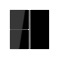 Jung A403TSASW Трехклавишная крышка для KNX, в сборе, цвет: Чёрный