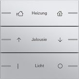 Gira 576326 Набор клавиш тройн., индивидуально для сенсорного выключателя 4 System 55