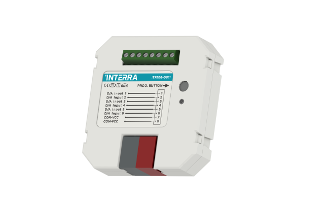 Interra ITR106-0011 Модуль ввода двоичных/аналоговых сигналов KNX 6 канальный - с 6 термостатами