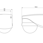 B.E.G. 91028 Внешние датчики движения LC-plus 280, цвет: черный матовый, похожий RAL9005