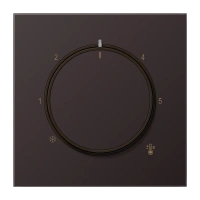 Jung AL 1749 D Накладка для термостата, Лакированный алюминий, Серия LS, dark