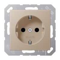 Jung A 1520 CH SCHUKO®-розетка, 16 A 250 В ~, duroplastic lacquered, Серия A, цвет шампанского