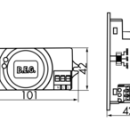B.E.G. 94401 Высокочастотный датчик HF-MD1, цвет: Белый матовый, похожий RAL9010