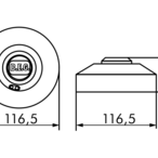 B.E.G. 94402 Высокочастотный датчик HF-MD2, цвет: Белый матовый, похожий RAL9010