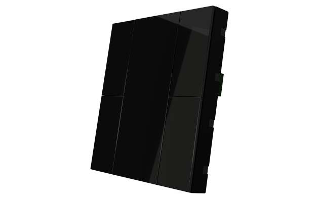 Interra ITR340-0401 iSwitch+ - 4-кнопочный KNX выключатель, пластик, черный