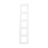 Jung A 5585 BF WW Рамка 5-ная, вертикальный и горизонтальный монтаж, thermoplastic, A 550, белый