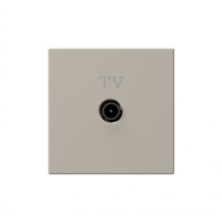 Jasmart Electric FD6001SH Розетка TV ?9.5mm оконечная с накладкой, цвет Сахара, FD6001SH