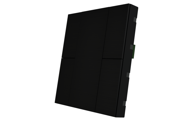 Interra ITR340-0411 iSwitch+ - 4-кнопочный KNX выключатель, алюминий, черный матовый