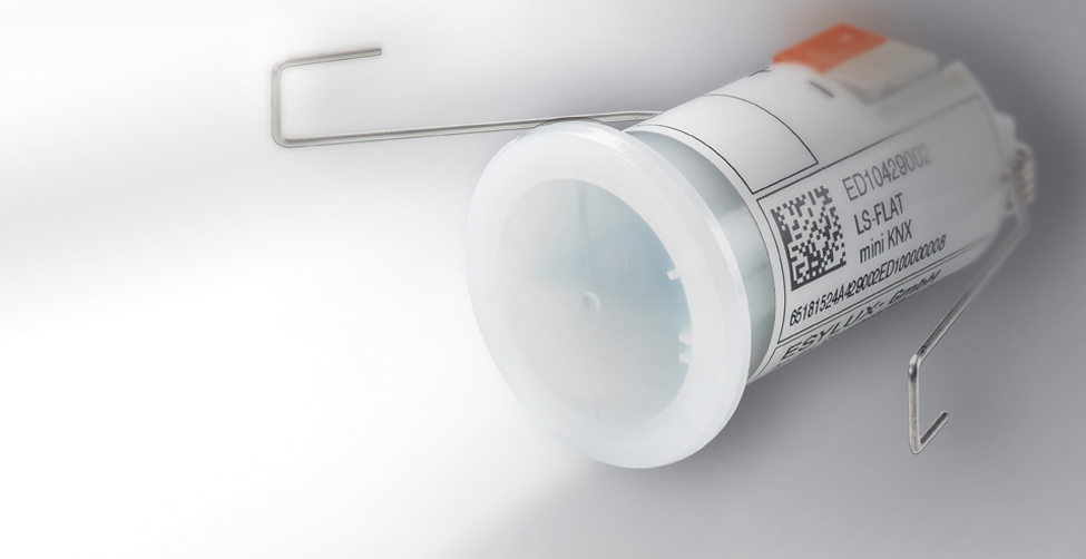 Esylux ED10429002 Световой датчик для системы KNX LS FLAT mini KNX, цвет: Опаловый, оттенок: Матовый