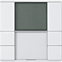 Schneider MTN6212-4019 2-кнопочный выключатель plus с терморегулятором SYd, цвет: Белый, оттенок: Белоснежный, RAL 9010