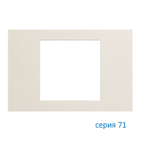 Ekinex EK-PRS-GAA Плата "71" прямоугольная пластиковая 60х60, цвет - ледяной белый