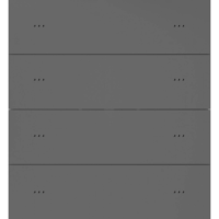 Letour LY/KK0410T10STPRGR Выключатель Т10, 4-клавишн., встр. реле, пластик, закругл., серый