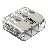Wago 221-483 3-проводная клемма, d: 0,2-4,0 мм2, AEx (class 1, zone 1)