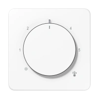 Jung CD 1749 BF WW Накладка для термостата, thermoplastic, Серия CD, белый