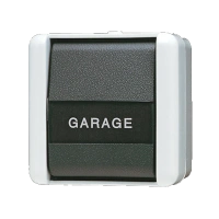 Jung 806 NAW Выключатель одноклавишный, универсальный (проходной), with inscription field, IP 44, WG 800