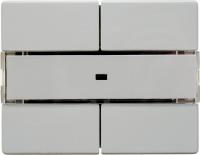 Berker 75162649 Клавишный сенсор «Комфорт», с полем для надписей, 2-канальный, Arsys, цвет: Белый, оттенок: Полярная белизна, глянцевый