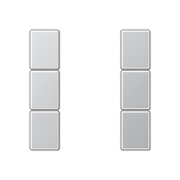 Jung A 503 TSA AL Набор накладок 3 группы
