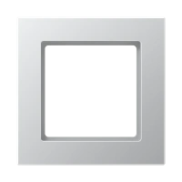 Jung AC 581 AL Рамка 1-ная, вертикальный и горизонтальный монтаж, Дюропласт лакированный, A CREATION, алюминий