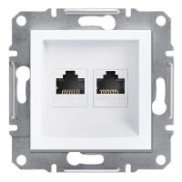 Interra 
					ITR4470121
				 RJ45 Double Data Socket CAT5e UTP - White