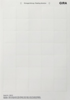 Gira 108900 Вкладыши для надписей к сенсорным выключателем