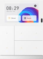 GVS CHTFB-3.0/6.1.20 Комбинированный выключатель Waltz, металл белый