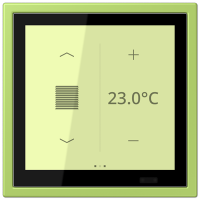 Jung LCZ 459 BFD1S221 KNX комнатный контроллер LS TOUCH, Цвет: Зеленый, оттенок: Светлый