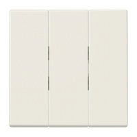 Jung LS 993 BF Клавиша, тройная, thermoplastic, Серия LS, слоновая кость