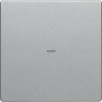 Berker 80960221 Кнопка, 1-канальная, Q.x, Easy, цвет: Серый, оттенок: Алюминиевый, бархатный лак