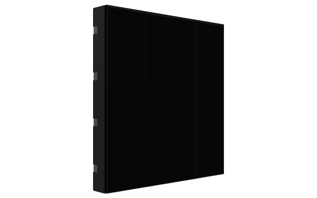 Interra ITR340-0231 iSwitch+ - 2-кнопочный KNX выключатель, плексиглас, цвет черный