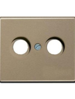 Jung SL561TVGB Крышка для TV-FM-розеток, фиксация винтом; металл; золотая бронза; SL500