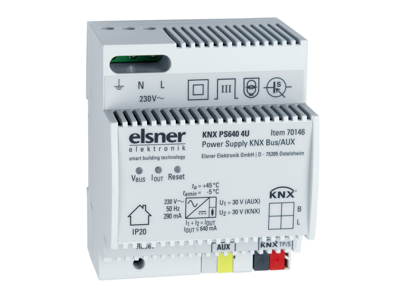 Elsner 70146 KNX PS640 4U Источник питания KNX шина /Вспомогательное напряжение