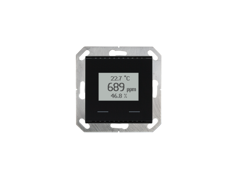 Elsner 70619 KNX AQS/TH-UP Сенсорный датчик CO2, температуры, влажности с сенсорными кнопками