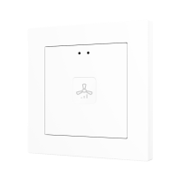 Zennio ZVITR55X1W Tecla RGB 55 X1. PC-ABS Емкостный сенсорный переключатель с RGB-подсветкой (55 x 55 мм), 1 кнопка, белый