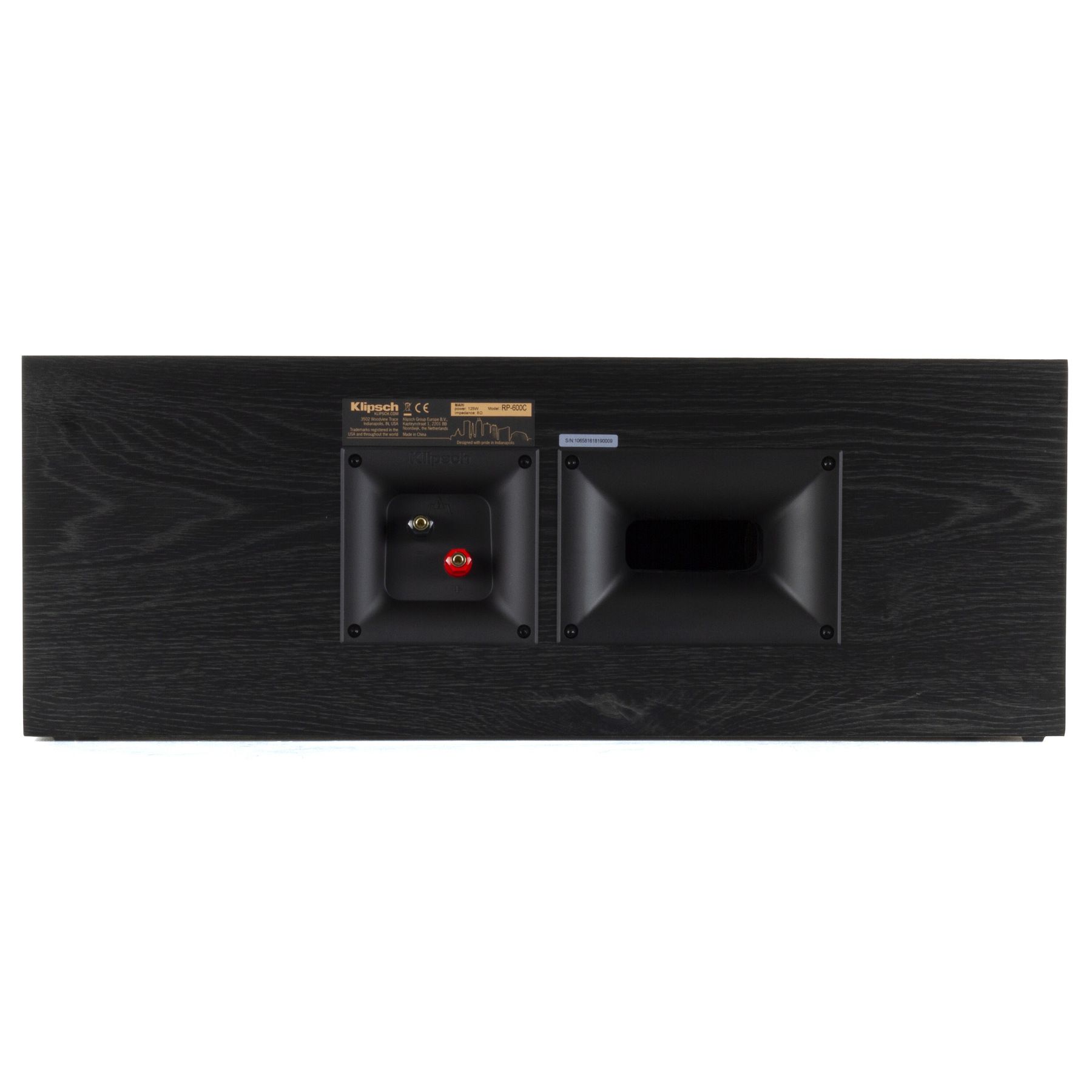 Klipsch 192407 Акустика центрального канала Klipsch RP-600C walnut, цвет: Темно - коричневое дерево