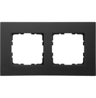 Jasmart Electric G1002AB Рамка 2-постовая, алюминий Black, G1002AB