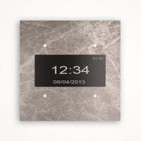 Tense KNX_INFSEGM4 Сенсорный выключатель KNX Infinity Stone Emperador Grey Marble 4F, цвет: Серый