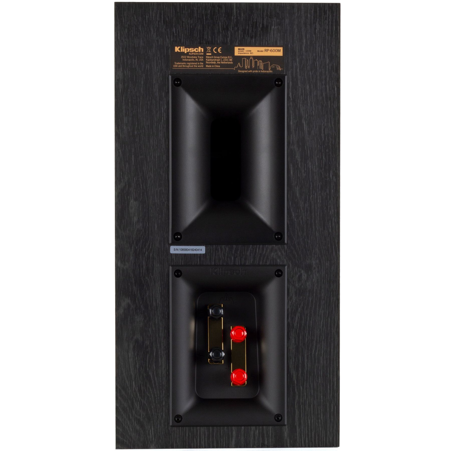 Klipsch 192414 Полочная акустика Klipsch Reference RP-600M walnut, цвет: Темно - коричневое дерево