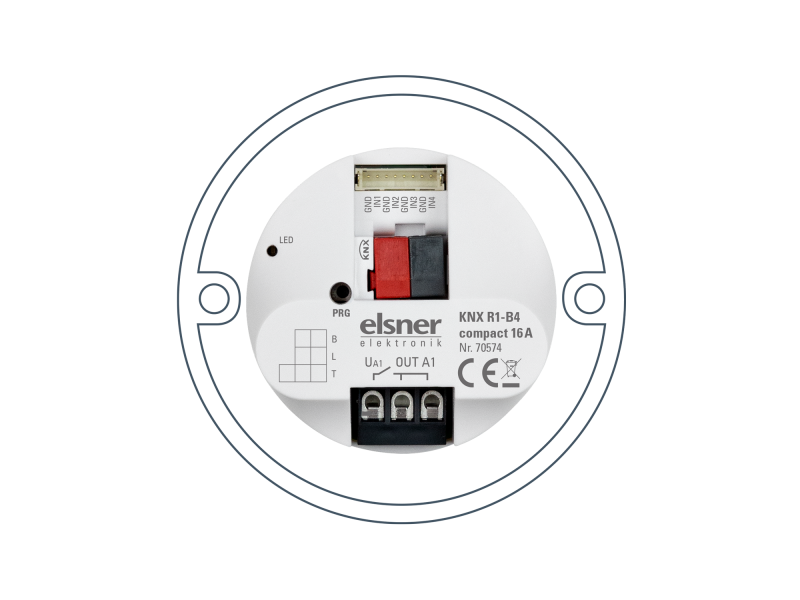 Elsner 70574 KNX R1-B4 компактный привод на 16 А с 1 беспотенциальным коммутационным выходом