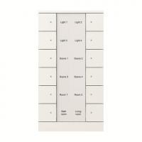 ABB SB/U12.0.1-884 Элемент управления, 12-клавишный, белый бархат, цвет: Белый, оттенок: Бархат