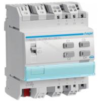 Hager TYA604D Переключающий / актор жалюзи 4/2-канал KNX, 16A, C-last