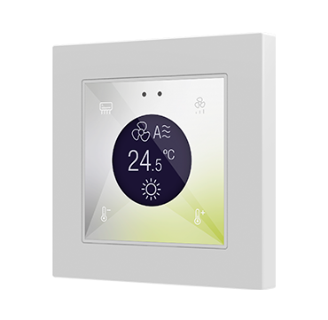 Zennio ZVIF55DV2 Емкостная сенсорная панель с дисплеем (55 x 55 мм) Flat 55 Display v2